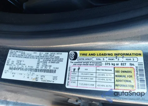 2016 Ford Fiesta Se из США, поврежденный, VIN 3FADP4EJ5GM120685